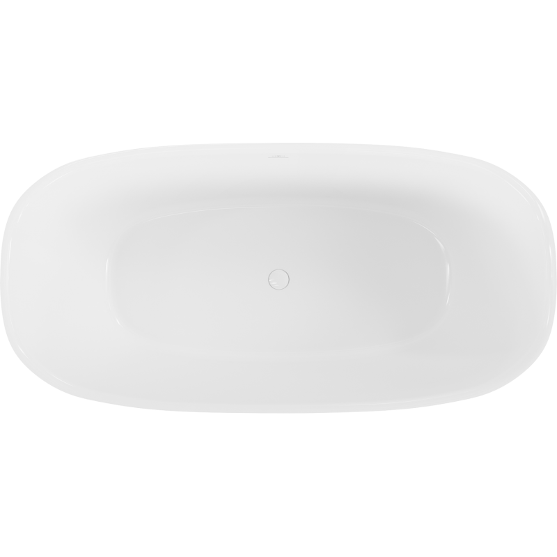 Mexen Como freestanding bath made of conglomerate 150 x 82 cm, white gloss - 57311508210