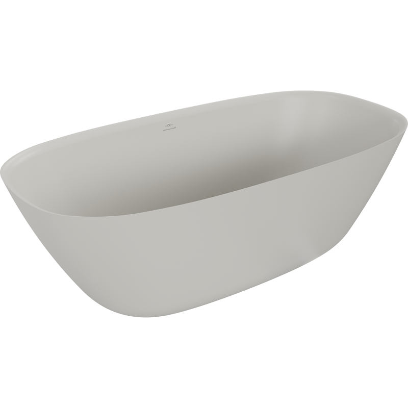 Mexen Como free-standing bathtub made of conglomerate 150 x 82 cm, matte concrete - 57311508261