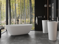 Mexen Como free-standing bathtub made of conglomerate 170 x 82 cm, white matte - 57311708200