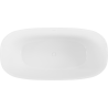 Mexen Como freestanding bathtub made of conglomerate 170 x 82 cm, white gloss - 57311708210