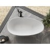Mexen Milano freestanding bath made of conglomerate 170 x 86 cm, white matte - 57301708500