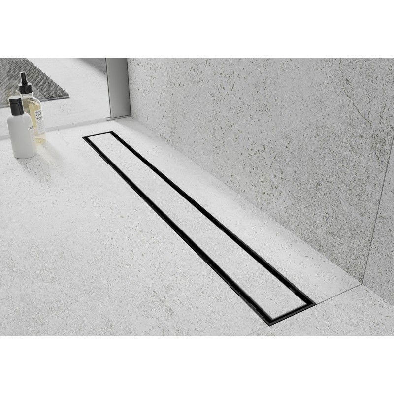 Mexen Flat ABS Linear Drain 2in1 90 cm, Black - 1769090