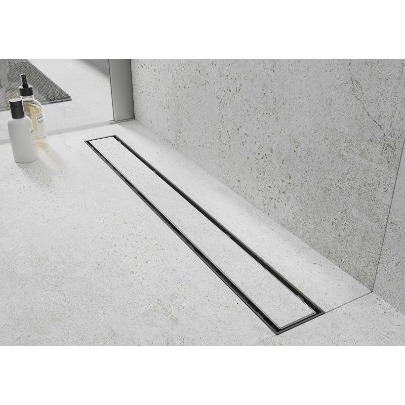 Mexen Flat ABS linear drain 2-in-1 80 cm, inox- 1069080
