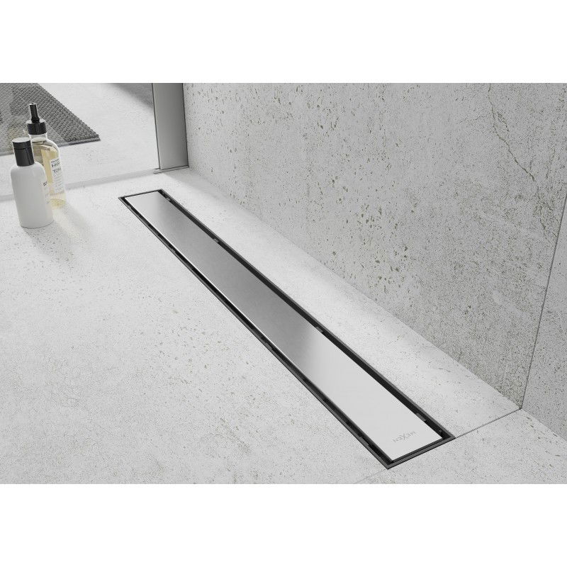 Mexen Flat ABS linear drain 2-in-1 90 cm, stainless steel- 1069090