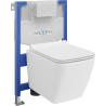 Mexen concealed WC set Fenix XS-F with Vega WC bowl and soft-close seat, white gloss - 68030654000