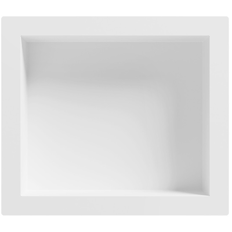 Mexen X-Wall-S SMC Recessed Shelf with Flange 35.5 x 40.7 cm, White - 1901354109