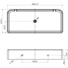 Mexen X-Wall-S wall shelf SMC 30 x 12.7 cm, white - 1901301305