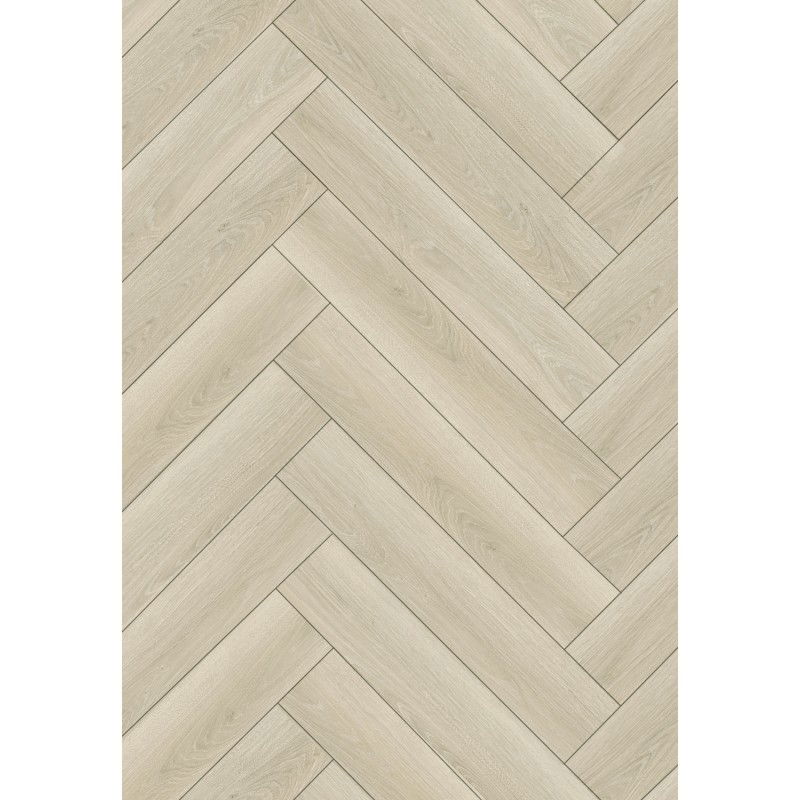 Mexen Concord vinyl herringbone panels 635 x 127 mm SPC 6.5 mm, IPEX underlay 1.5 mm, 4 V-groove, Oak