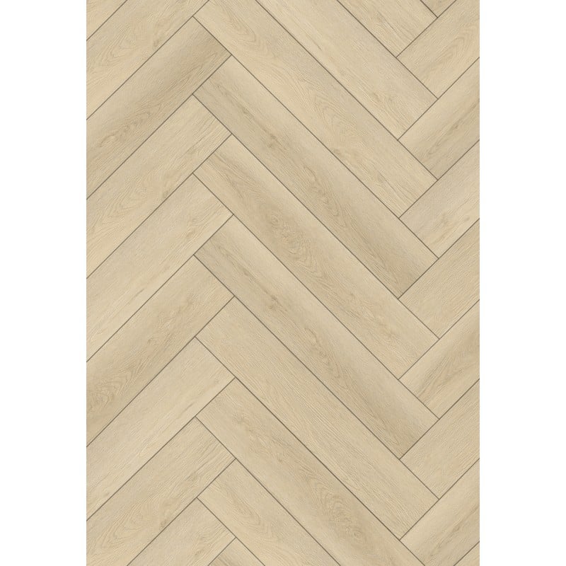 Mexen Providence  herringbone vinyl panels 635 x 127 mm SPC 6.5 mm, IXPE underlay 1.5 mm, 4 V-Groove, Oak