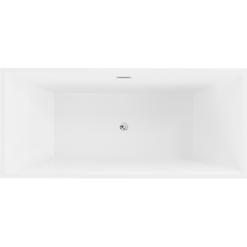 Mexen Vigo free-standing bath 178.5 x 80 cm, white, chrome overflow - 51251788000-01