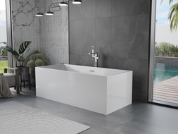 Mexen Vigo free-standing bath 178.5 x 80 cm, white, chrome overflow - 51251788000-01