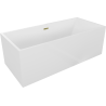 Mexen Vigo freestanding bath 178.5 x 80 cm, white, gold overflow - 51251788000-50