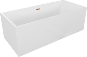 Mexen Vigo free-standing bathtub 178.5 x 80 cm, white, brushed copper overflow - 51251788000-65