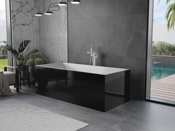 Mexen Vigo freestanding bathtub 178.5 x 80 cm, white/black, white overflow - 51251788075-20
