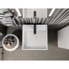 Mexen Belen freestanding conglomerate washbasin 45 x 45 cm, matte white - 26604500