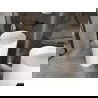 Mexen Onyx-01 freestanding washbasin made of conglomerate 45 x 45 cm, matte white - 26524500
