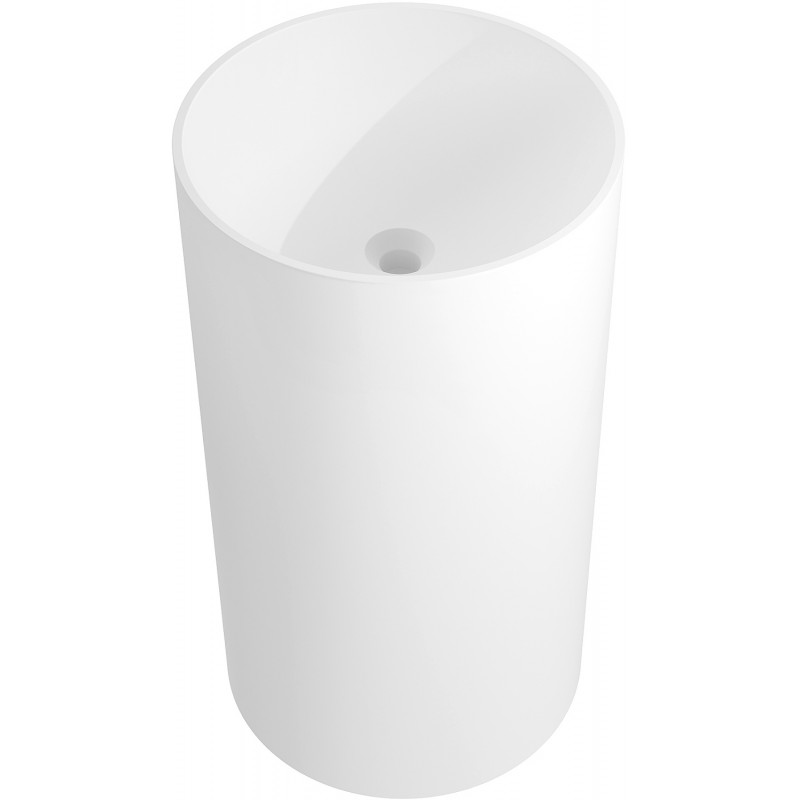 Mexen Ajax-01 freestanding washbasin made of conglomerate 45 x 45 cm, matte white - 26504500