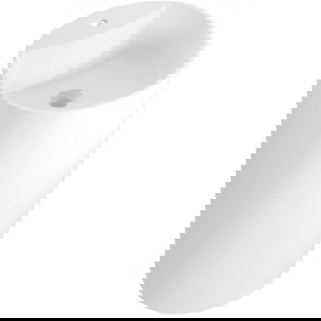 Mexen Ajax-02 freestanding basin made of conglomerate 45 x 45 cm, matte white - 26514500