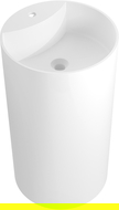 Mexen Ajax-02 freestanding washbasin made of conglomerate 45 x 45 cm, matte white - 26514500