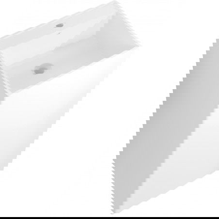 Mexen Belen freestanding basin made of conglomerate 45 x 45 cm, matte white - 26604500