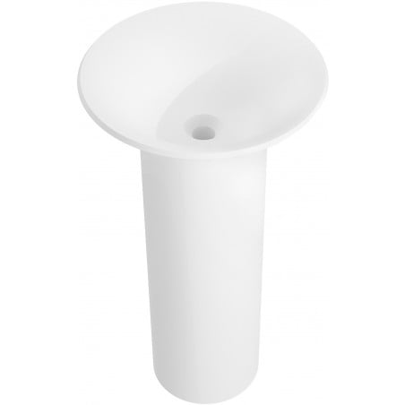 Mexen Leta freestanding basin made of conglomerate 45 x 45 cm, white matte - 26574500