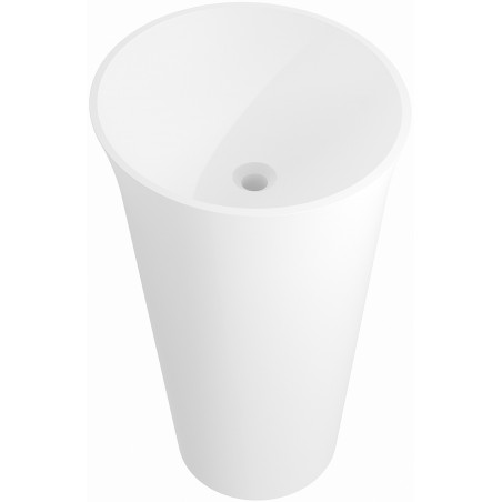 Mexen Nilda freestanding sink made of conglomerate 52 x 52 cm, matte white - 26555200