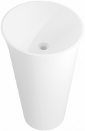 Mexen Nilda freestanding sink made of conglomerate 52 x 52 cm, matte white - 26555200