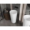 Mexen Onyx-03 freestanding washbasin made of conglomerate 45 x 45 cm, white matte - 26534500