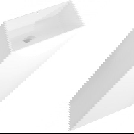Mexen Xola-1 freestanding basin, conglomerate 40 x 40 cm, white matte - 26594000