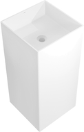 Mexen Xola-1 freestanding basin, conglomerate 40 x 40 cm, white matte - 26594000
