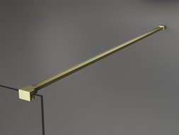 Mexen support for shower wall, brushed gold - 800-01-55