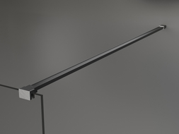 Mexen Uni-P1 straight support bar for a shower panel 6-8 mm, brushed gun gray - 800-01-66