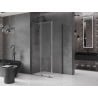Mexen Velar sliding shower cabin 110 x 90 cm, transparent, gun metal - 871-110-090-01-95