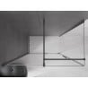 Mexen Velar sliding shower enclosure 150 x 70 cm, transparent, gun metal - 871-150-070-01-95
