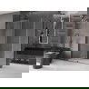 Mexen Velar sliding shower cabin 150 x 90 cm, transparent, gun metal - 871-150-090-01-95