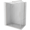 Mexen Velar sliding shower cabin 150 x 85 cm, transparent, brushed nickel - 871-150-085-01-97