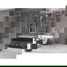 Mexen Velar sliding shower cabin 150 x 70 cm, transparent, brushed nickel - 871-150-070-01-97