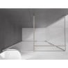Mexen Velar sliding shower cabin 150 x 85 cm, transparent, brushed nickel - 871-150-085-01-97
