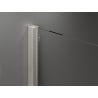 Mexen Velar sliding shower cabin 150 x 85 cm, transparent, brushed nickel - 871-150-085-01-97