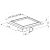 Mexen Flat square floor drain 15 x 15 cm, Chrome - 1010015