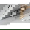 Mexen Flat slim rectangular shower tray 130 x 100 cm, White, Black siphon - 40101013B
