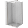 Mexen Velar sliding shower cabin 100 x 110 cm, transparent, brushed nickel - 871-100-110-01-97
