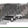 Mexen Velar sliding shower cabin 100 x 100 cm, transparent, brushed nickel - 871-100-100-01-97