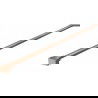 Mexen bracket for shower wall, brushed copper - 800-01-65