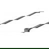 Mexen support for shower wall, brushed gun gray - 800-01-66