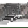 Mexen Velar sliding shower cabin 140 x 90 cm, transparent, brushed nickel - 871-140-090-01-97