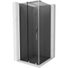 Mexen Velar sliding shower enclosure 90 x 90 cm, graphite, chrome - 871-090-090-41-01
