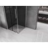 Mexen Velar sliding shower enclosure 90 x 90 cm, graphite, chrome - 871-090-090-41-01