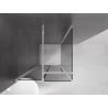 Mexen Velar sliding shower enclosure 90 x 90 cm, graphite, chrome - 871-090-090-41-01