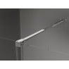Mexen Velar sliding shower enclosure 90 x 90 cm, graphite, chrome - 871-090-090-41-01